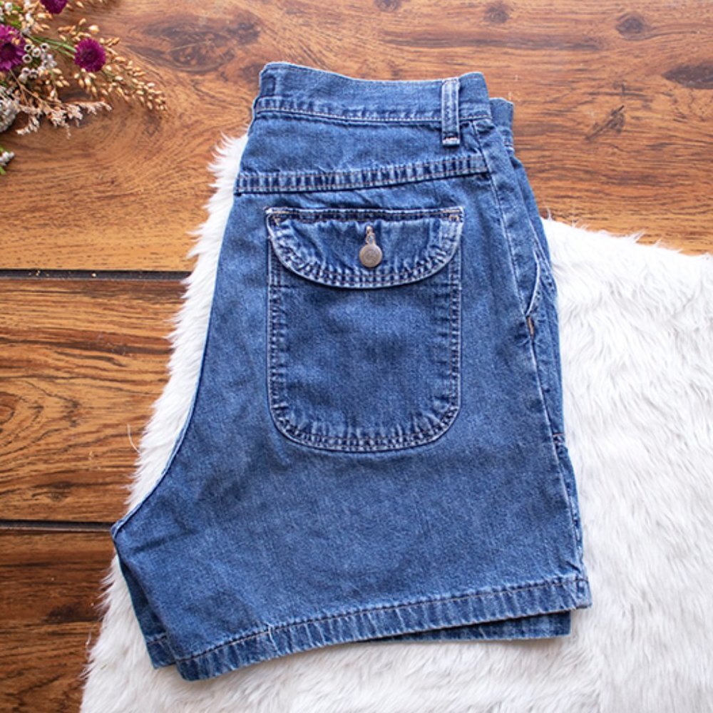 Wrangler Blue Denim Women's Shorts - Picture 2 of 11